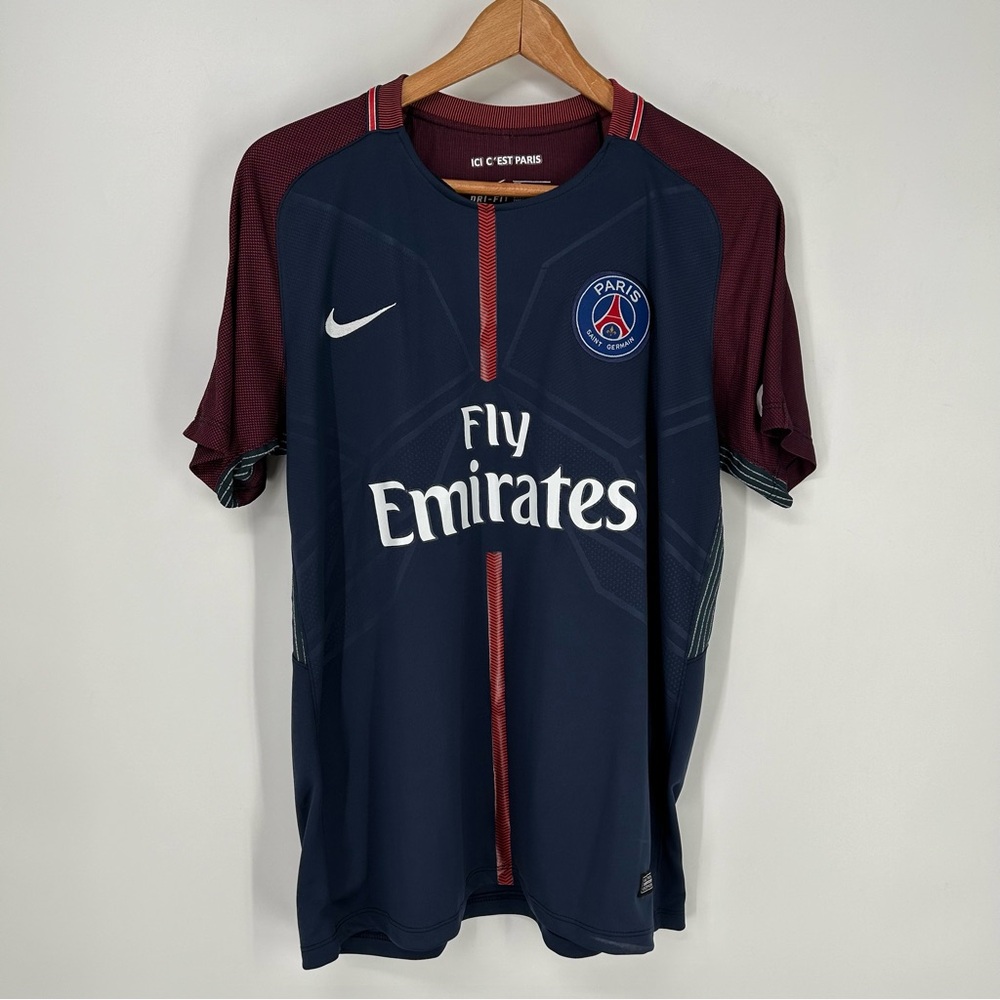 PSG Soccer Jersey Neymar Mens Medium 2018 Nike Home Kit Football Futbol #10